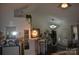 Open-concept living area with a stylish bar, modern lighting, and chic decor at 3136 Blueberry Dr, Monroe, NC 28110