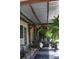 Cozy covered patio featuring outdoor seating, a ceiling fan, and a grilling area at 3136 Blueberry Dr, Monroe, NC 28110