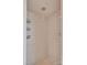 This is a shower with white square tile at 37156 Southside Rd, Albemarle, NC 28001