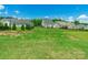 Spacious fenced-in backyard showing lush green lawn and neighboring homes, perfect for outdoor activities at 385 Willow Tree Dr, Rock Hill, SC 29732