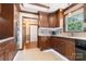 Kitchen features custom cabinets, stainless steel appliances and granite counters at 5563 Grace Chapel Rd, Hickory, NC 28601