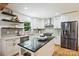 Modern kitchen featuring stainless steel appliances, white cabinetry, and center island with breakfast bar at 6150 Rocky Falls Rd, Charlotte, NC 28211