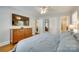 Bright bedroom featuring two closets and direct access to an ensuite bathroom at 7026 Tabor Ln, Charlotte, NC 28211
