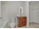 Bathroom featuring a shower, toilet, and vanity with mirror at 706 Dillon Way, Fort Mill, SC 29715