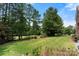 Expansive backyard with lush landscaping and mature trees at 765 Cherry Hills Pl, Rock Hill, SC 29730