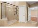 Modern bathroom featuring glass enclosed shower with tile surround at 765 Cherry Hills Pl, Rock Hill, SC 29730