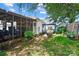 Spacious backyard with a screened-in porch, patio area, and lush greenery provides ample space for outdoor activities at 805 Caldwell St, Belmont, NC 28012