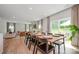 Spacious open-concept home features a dining area that flows into the living room with a fireplace at 808 Dogwood Creek Ln, Indian Trail, NC 28079