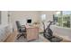 Cozy home office featuring a modern desk setup and a home gym for a productive and healthy lifestyle at 808 Dogwood Creek Ln, Indian Trail, NC 28079