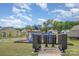 Community playground and neighborhood mailboxes nestled among residential homes at 808 Dogwood Creek Ln, Indian Trail, NC 28079