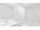 Bright bathroom features a tub/shower combination with a single sink at 170 Aspire Cir # 31, Wingate, NC 28174