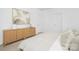 Bright bedroom showcases neutral tones, and a cabinet along the wall at 170 Aspire Cir # 31, Wingate, NC 28174