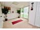 Finished basement featuring sliding glass doors to the backyard and neutral walls at 2008 Bantry Ln, Charlotte, NC 28262