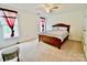 This bedroom offers natural light, ample space, and a cozy atmosphere for rest and relaxation at 2008 Bantry Ln, Charlotte, NC 28262