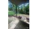 An outdoor patio looking out at the backyard at 3200 Heathstead Pl # E, Charlotte, NC 28210