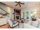 Cozy living room featuring a fireplace and comfortable seating at 333 W 7Th St, Charlotte, NC 28202