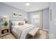 Comfortable bedroom with a neutral color scheme, ample natural light, and stylish furnishings at 3433 Spinner Ct, Sherrills Ford, NC 28673