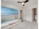Bedroom with a ceiling fan, bunk bed, adjacent closet, and visible doorways at 505 Silers Bald Dr, Fort Mill, SC 29715