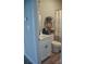 Neat bathroom with modern fixtures, a single sink vanity, and a shower-tub combination at 604 E Ohio Ave, Bessemer City, NC 28016