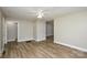 Spacious living room with modern flooring and neutral paint throughout at 636 Forest Nw St, Concord, NC 28025