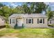 Quaint single-story home with neutral siding, dark shutters, and a welcoming front porch at 638 E Black St, Rock Hill, SC 29730