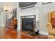 Elegant fireplace with a decorative mantel, marble surround, and classic design elements at 9330 Carneros Creek Rd, Charlotte, NC 28214