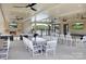 A large dining table in the clubhouse makes it easy to host big parties at 9662 Liberty Hill Dr, Mint Hill, NC 28227