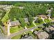 Picturesque neighborhood with mature trees providing ample shade to the homes at 121 Canterbury Xing, Fort Mill, SC 29708
