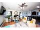 Inviting living room featuring hardwood floors, stylish decor, and lots of natural light at 1288 Shenandoah Cir, Rock Hill, SC 29730