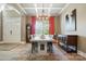 Elegant dining room with a modern chandelier and stylish decor at 1908 Masons Bend Dr, Fort Mill, SC 29708
