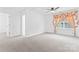 Spacious carpeted bedroom with neutral walls, window with blinds, and a ceiling fan at 231 Anvil Draw Pl, Rock Hill, SC 29730