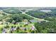 Scenic aerial view of homes nestled among trees in a neighborhood near wooded areas at 250 Wesley Amaker Rd, York, SC 29745