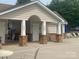 Community clubhouse with stone accents and pool access at 448 River Park Rd, Belmont, NC 28012