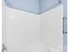 Clean and bright shower with white tile surround at 448 River Park Rd, Belmont, NC 28012