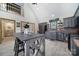 Spacious kitchen featuring stainless steel appliances and an island with seating at 4592 Reid Rd, Edgemoor, SC 29712