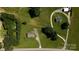Panoramic aerial view reveals the peaceful seclusion of this homestead at 4713 White Store Rd, Wingate, NC 28174