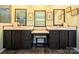 Bathroom with and marble top vanities and matching framed mirrors at 4713 White Store Rd, Wingate, NC 28174