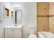 Bathroom featuring a tub shower, vanity with sink, and tiled walls at 4806 Spring Lake Dr # D, Charlotte, NC 28212