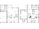 Detailed floor plan showcasing the layout of the home's two floors with garage, bedrooms, kitchen, living room, and baths at 5003 Tremont Dr, Indian Trail, NC 28079