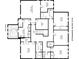 Second floor layout features multiple bedrooms, bathrooms, and walk-in closets for ample storage at 615 N Oak Dr, Huntersville, NC 28078