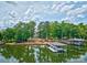 Stunning lakefront home featuring a private dock, boat slip, and lush greenery, creating a serene waterfront retreat at 6216 North Rd, York, SC 29745