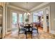 Charming dining area with views of the living room and outdoor living area at 6216 North Rd, York, SC 29745