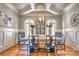 This dining room features hardwood floors, natural light, and stylish decor for elegant entertaining at 6216 North Rd, York, SC 29745