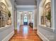 Stunning foyer with gleaming hardwood floors and elegant decor at 6216 North Rd, York, SC 29745