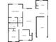 Detailed floor plan featuring primary bedroom, two bathrooms, walk-in closet, kitchen, dining area, and garage at 8219 Pozzi Rd, Charlotte, NC 28216