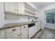 Bright kitchen with white cabinets and countertops, offering ample space and natural light at 1003 Cranberry Cir, Fort Mill, SC 29715