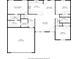 Detailed floor plan showcasing the layout of the home, including bedrooms, kitchen, and living areas at 1019 Null Rd, Lincolnton, NC 28092