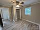 Bedroom features an open closet, fresh paint and ample natural light at 111 Rose St, Mount Holly, NC 28120