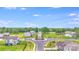 Neighborhood roundabout featuring landscaped greenery and beautiful homes, creating a welcoming entrance to the community at 1391 Links Crossing Dr, Monroe, NC 28112