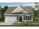 Charming single-Gathering home with gray siding, white trim, an optional metal roof, and a manicured lawn at 1479 Hubert Graham Way, Tega Cay, SC 29708